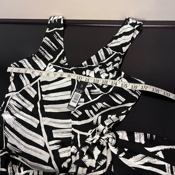 Nik + Zoe MOONLIT Palm dress, sleeveless, black and white, size S NWT - Picture 11 of 13